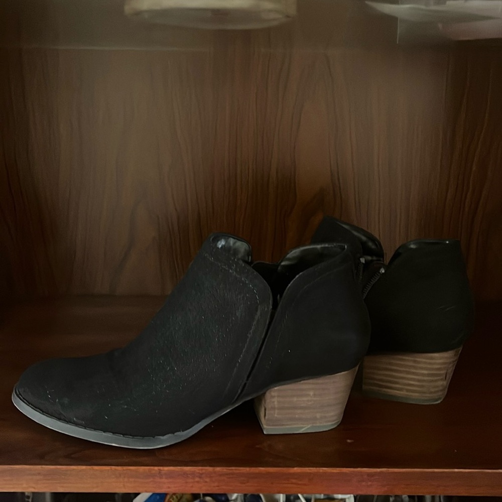 Black ankle boots